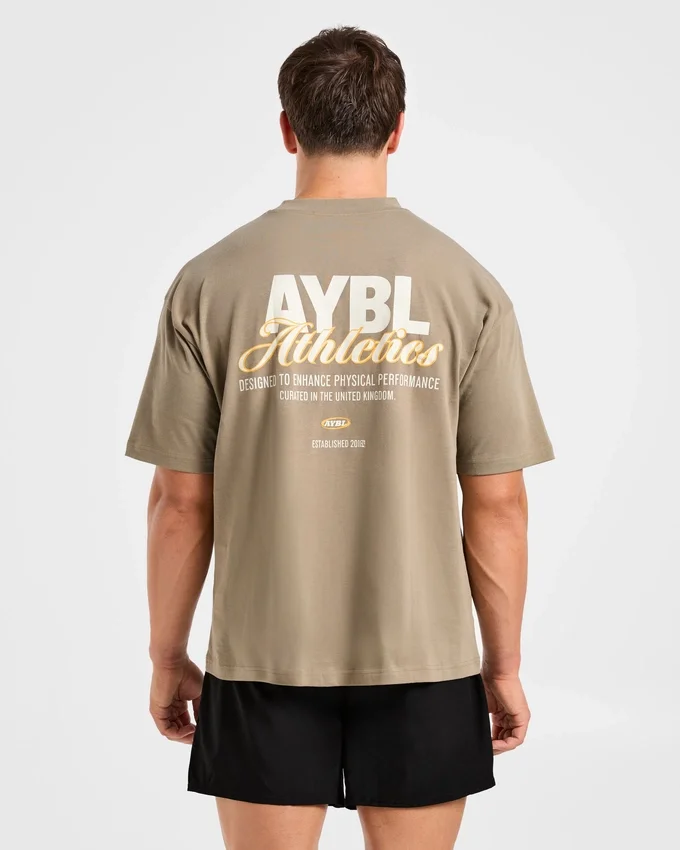 Athletics Script Oversized T Shirt