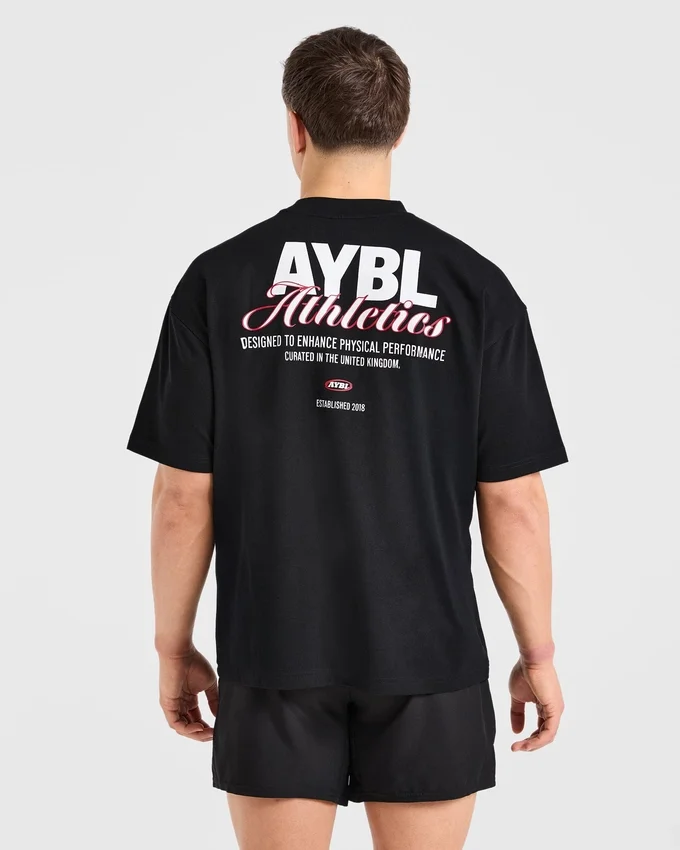 Athletics Script Oversized T Shirt