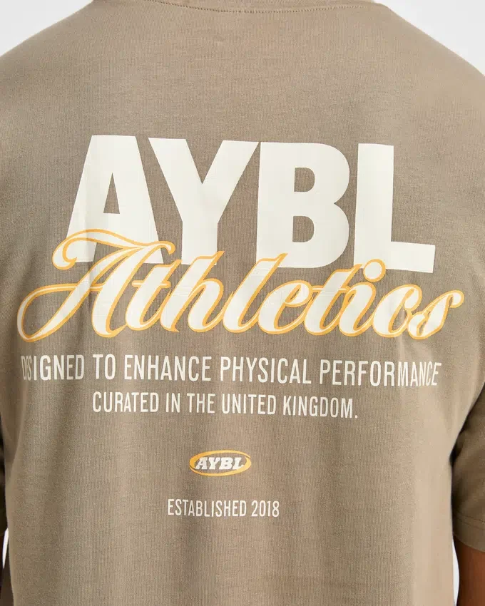 Athletics Script Oversized T Shirt