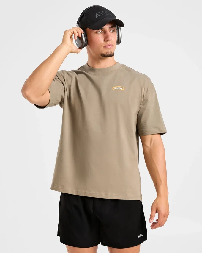 Athletics Script Oversized T Shirt