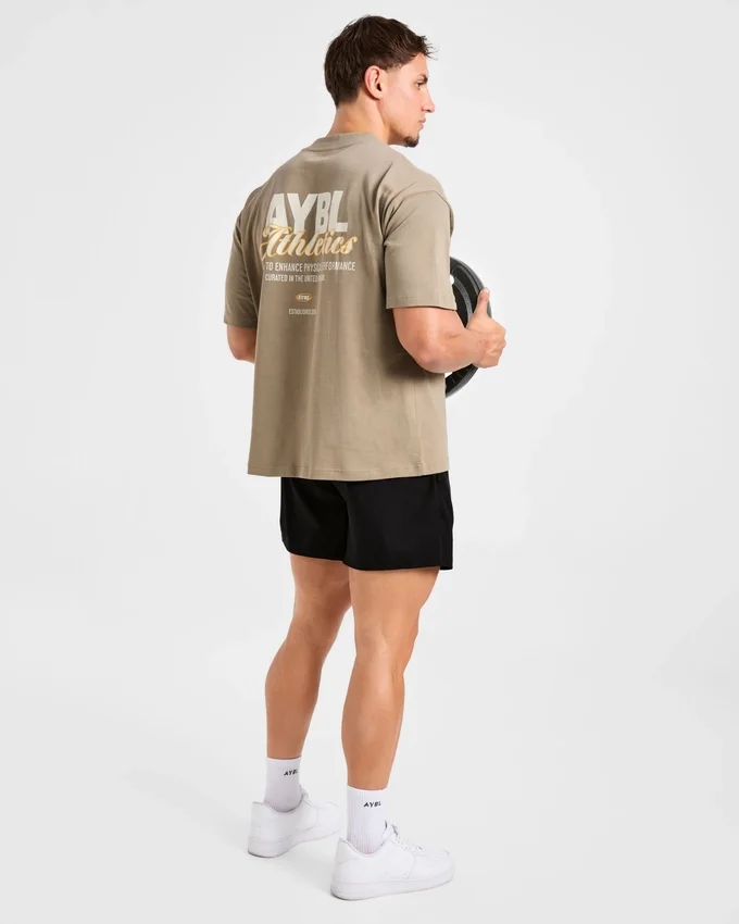 Athletics Script Oversized T Shirt