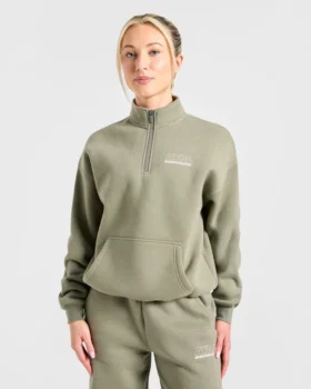 Athletics Track Oversized 1/4 Zip Pullover