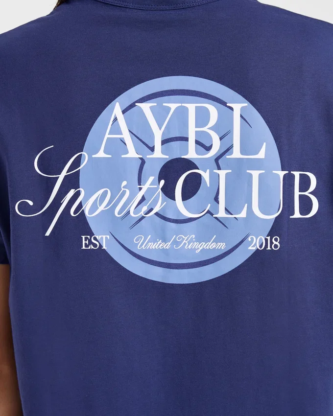 AYBL Sports Club Script Oversized T Shirt