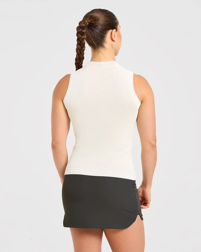 Classic Knitted High Neck Vest