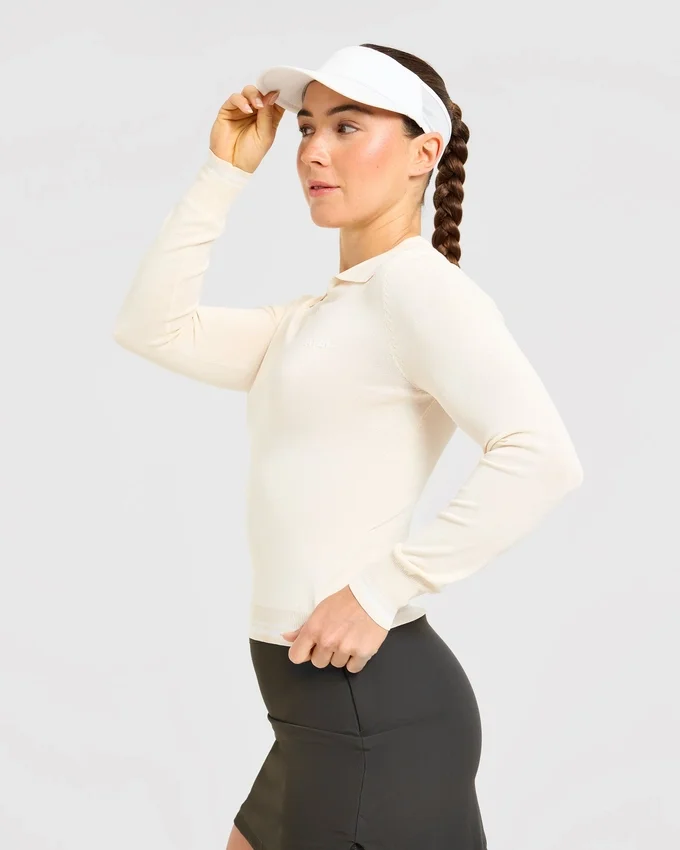 Classic Knitted Long Sleeve Polo