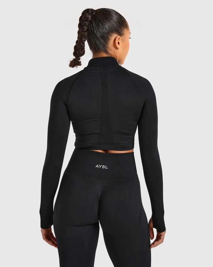 Empower Seamless Crop Zip Jacket