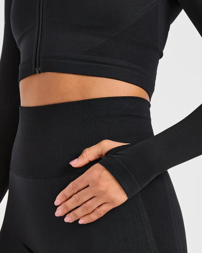 Empower Seamless Crop Zip Jacket