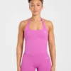 Enhance Seamless Halterneck Top