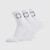 Everyday Embroidered Crew Socks (3 Pack)