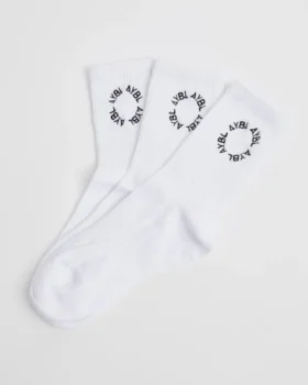 Everyday Embroidered Crew Socks (3 Pack)