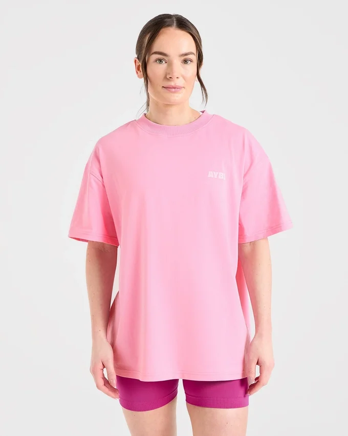 Focused Wavy Oversized T Shirt