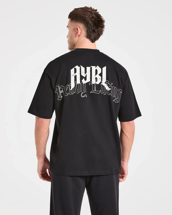 Heavy Lifting Gothic Oversized T Shirt