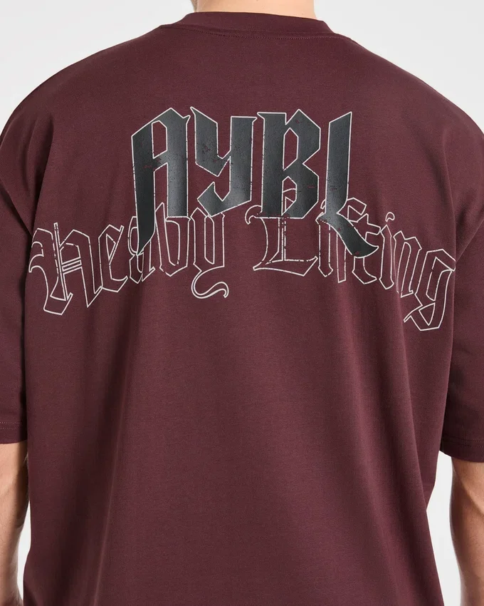 Heavy Lifting Gothic Oversized T Shirt