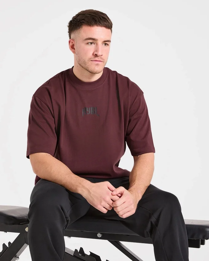 Heavy Lifting Gothic Oversized T Shirt