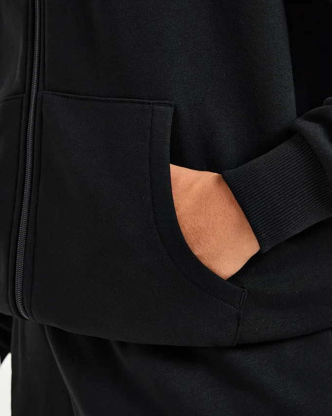 Lifestyle Oversized Zip Up Hoodie