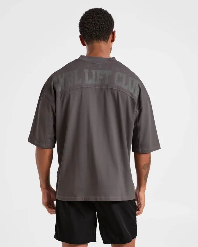 Lift Club Distressed Oversized T Shirt