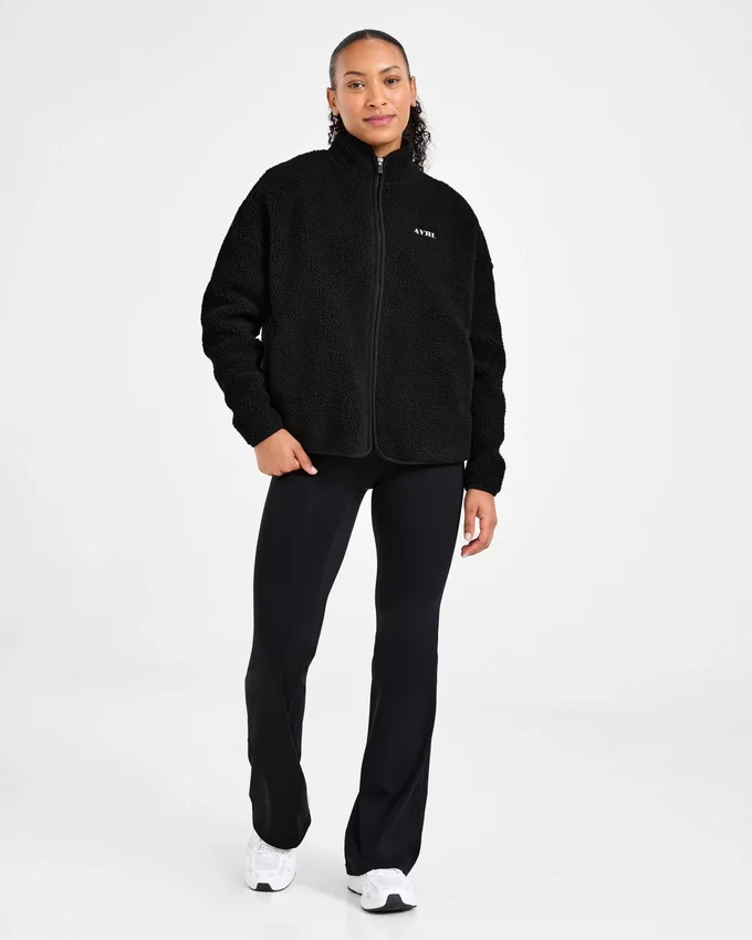 Oversized Zip Up Fleece Jacket
