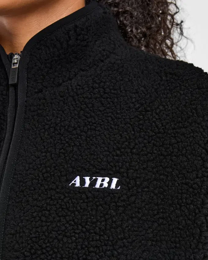 Oversized Zip Up Fleece Jacket