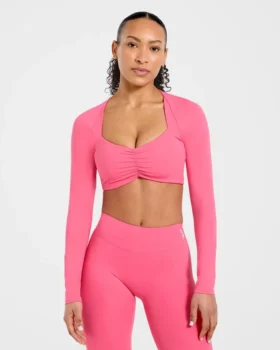 Physique Long Sleeve Crop Top