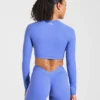 Physique Long Sleeve Crop Top