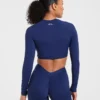 Physique Long Sleeve Crop Top