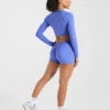 Physique Long Sleeve Crop Top