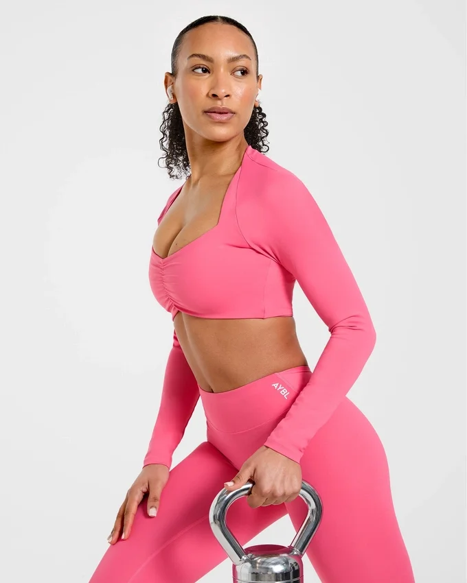 Physique Long Sleeve Crop Top