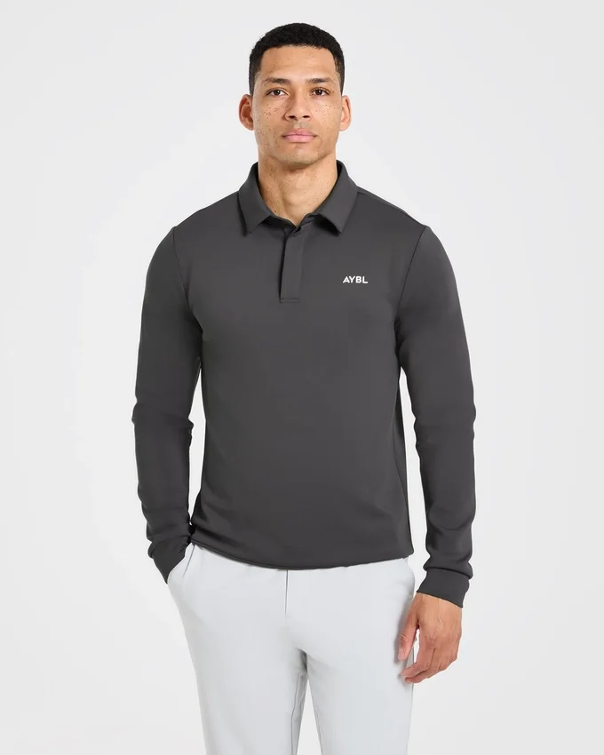 Precision Longsleeve Collared Pullover
