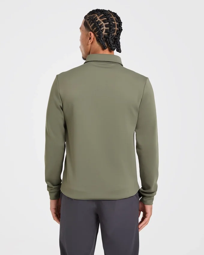 Precision Longsleeve Collared Pullover