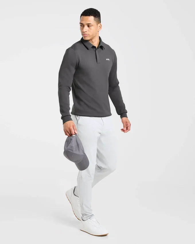 Precision Longsleeve Collared Pullover