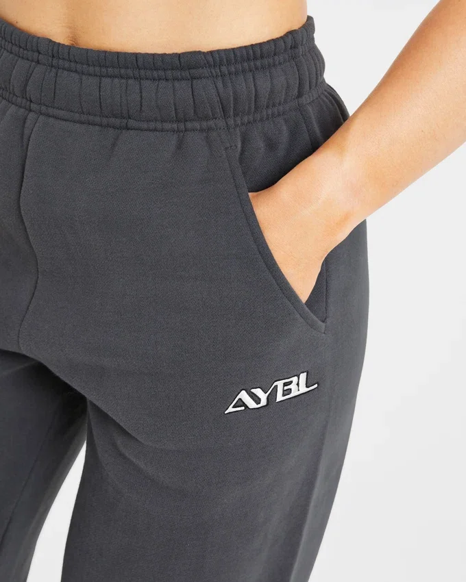 Retro Embroidered Oversized Joggers