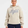 Script Embroidered Oversized Hoodie