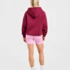 Script Embroidered Oversized Hoodie