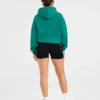 Script Embroidered Oversized Hoodie
