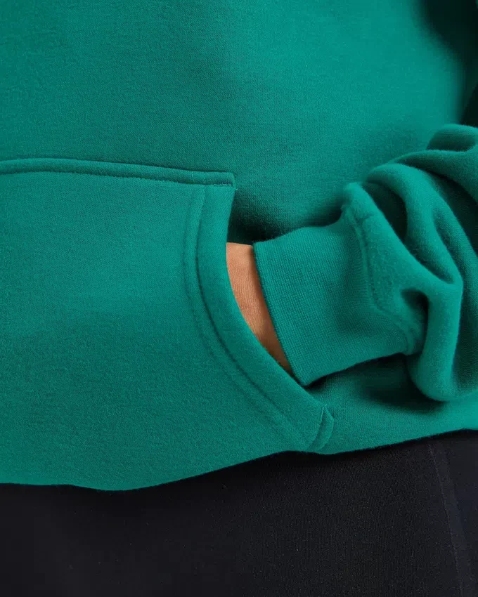 Script Embroidered Oversized Hoodie