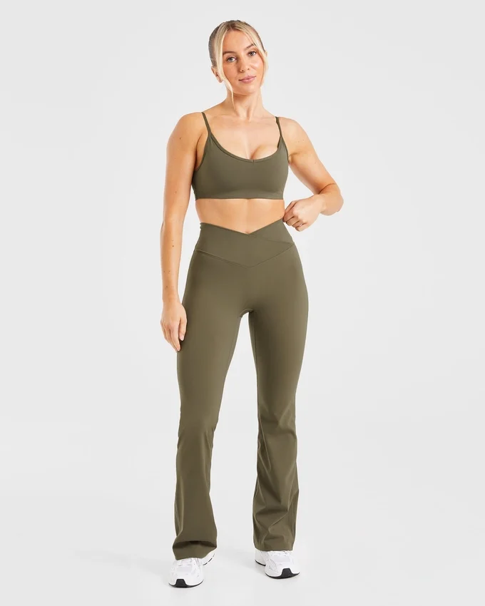 Sculpt Wrap Flared Leggings