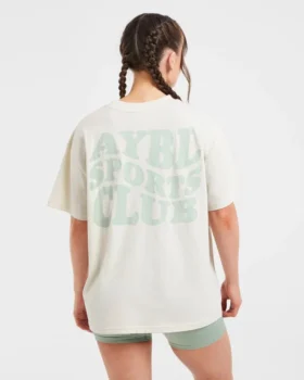 Sports Club Wavy Oversized T Shirt