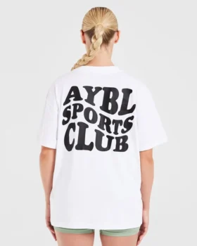 Sports Club Wavy Oversized T Shirt