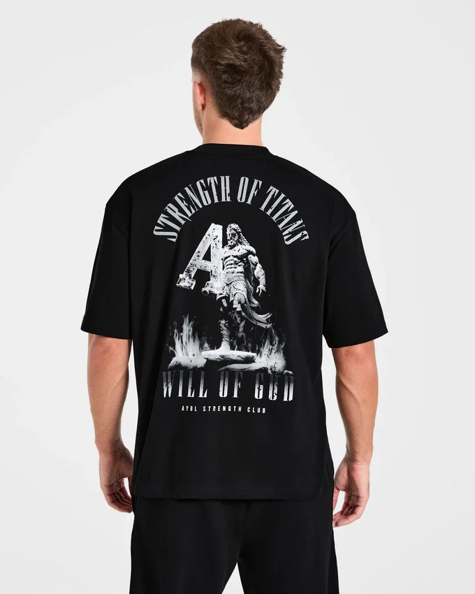 Strength Of Titans Oversized T Shirt