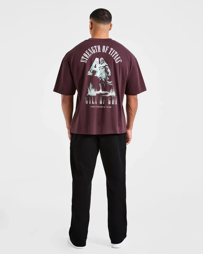Strength Of Titans Oversized T Shirt