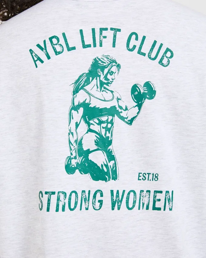 Strong Women Graphic Oversized T Shirt