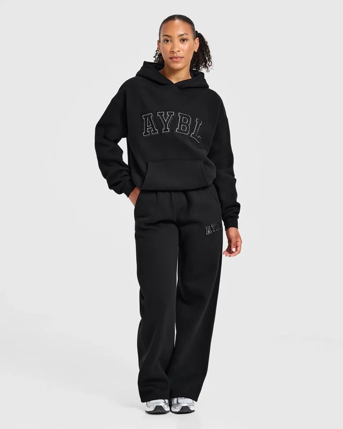 Varsity Applique Oversized Straight Leg Joggers