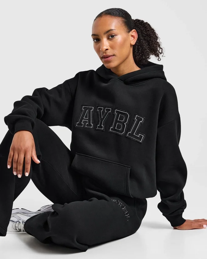 Varsity Applique Oversized Hoodie