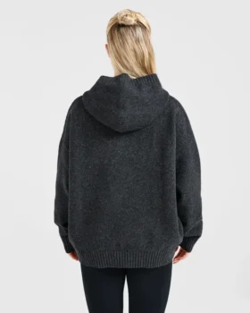 Varsity Oversized Knitted Hoodie
