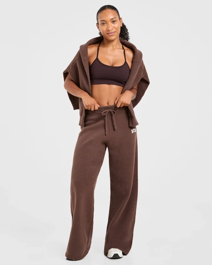 Varsity Oversized Knitted Joggers