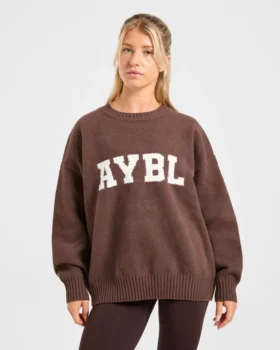 Varsity Oversized Knitted Sweater